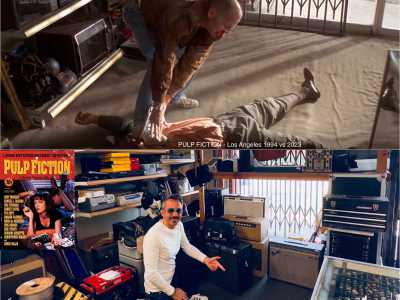 E sempre nella grande metropoli ha fotografato l�interno di un negozio: lo stesso in cui in �Pulp Fiction� Bruce Willis viene sequestrato e portato nella cantina utilizzata per sadici scopi
